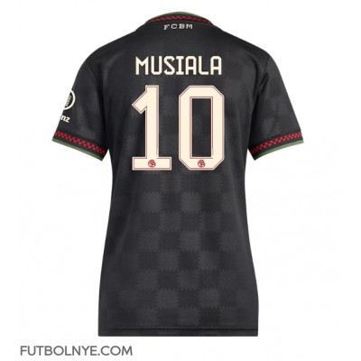 Camiseta Bayern Munich Jamal Musiala #10 Tercera Equipación para mujer 2025-26 manga corta Camiseta Bayern Munich Jamal Musiala #10 Tercera Equipación para mujer 2025-26 manga corta